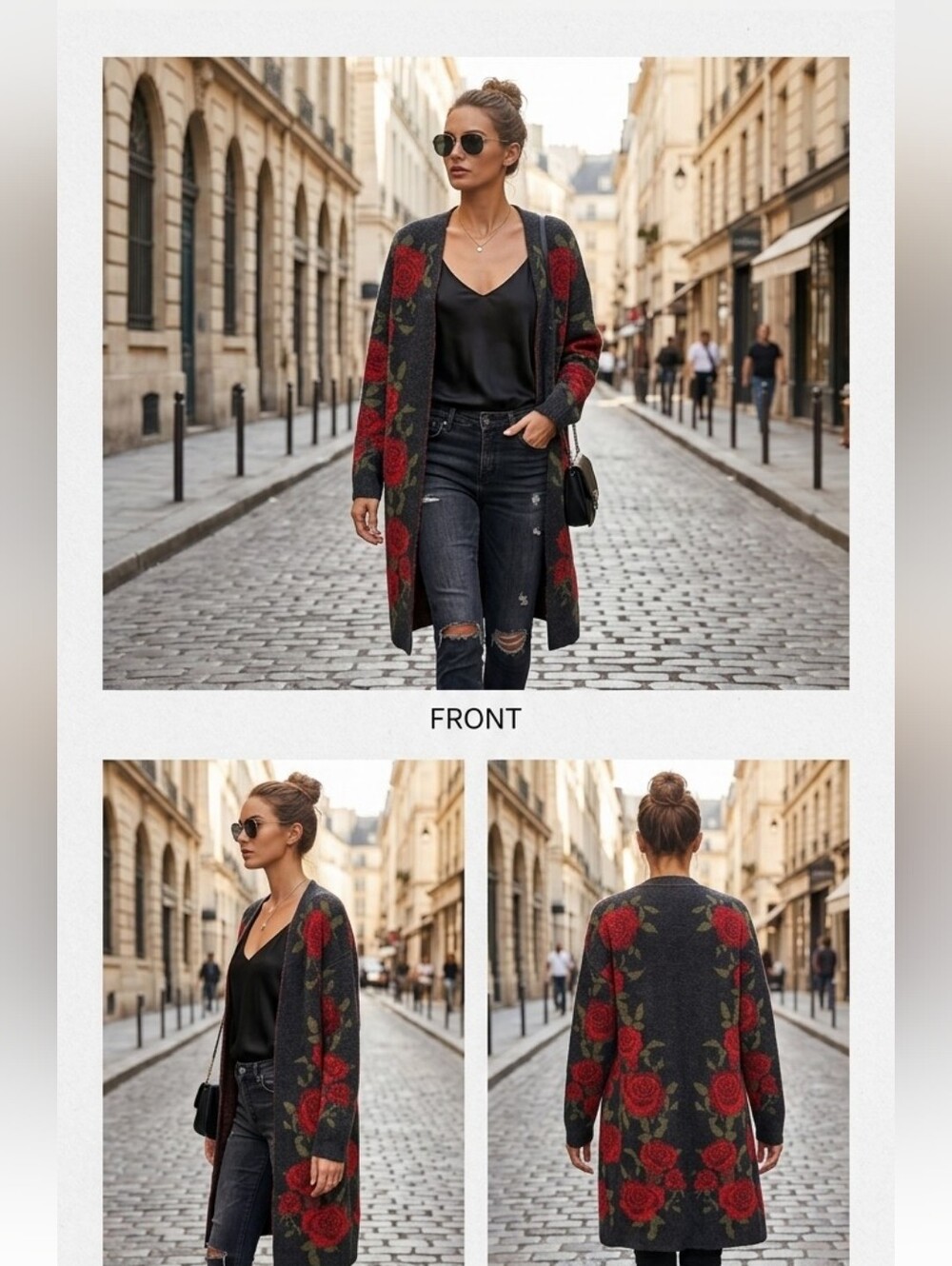 Rose 🌹 Knit Sweater/Cardigan